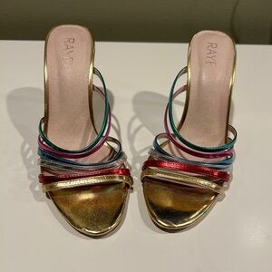 RAYE rainbow heels ( 9.5 )
